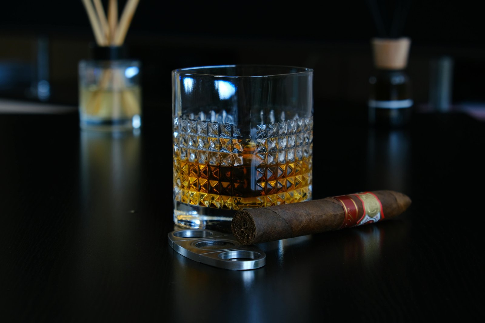 Whiskey and a cigar